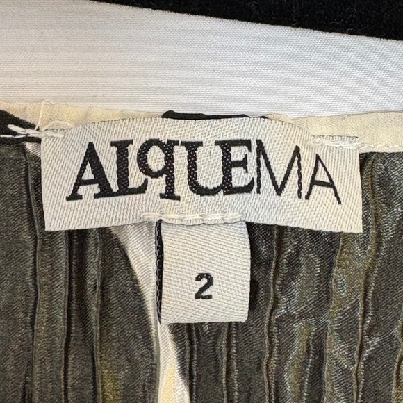 ALQUEMA 3/4 Sleeve Smash Print Pocket Dress US Size 12 / 14 Black White Abstract - Picture 4 of 4